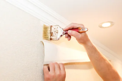 Pose de papier peint à Pusey — revêtements muraux et toiles de verre